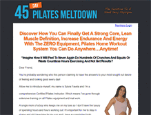 Tablet Screenshot of pilatesworkoutsolution.com